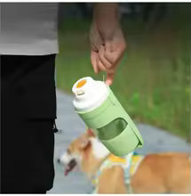 Portable Dog Cat Water Bottle with Storage Food