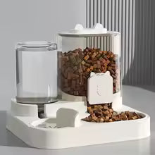 Automatic Feeder Cat Dog Food Bowl with Water Fountain